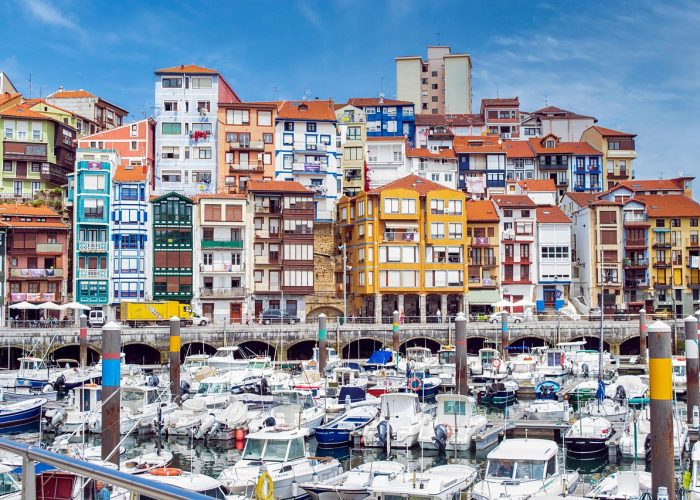 landscape, port, boats, nature, people, buildings, darling, clouds, colorful, sea